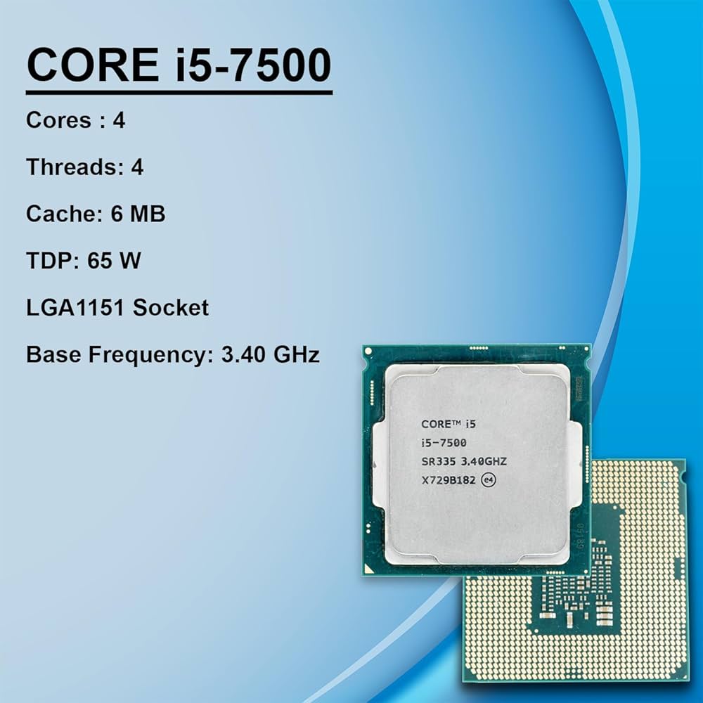 Intel CPU Core i5 7500 LGA1151 4コア3.4GHz Intel Core i5-7500 3.4 GHz Quad-Core LGA 1151 BX80677I57500 B&H